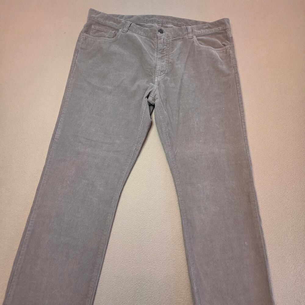 Canali 1934 Tan Stretch Corduroy Pants Sz IT 60 US 44 Big & Tall Made In Italy